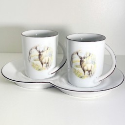 Double Tasse Chevreuil