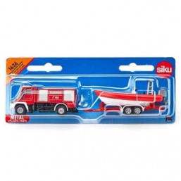 Unimog pompiers avec bateau 